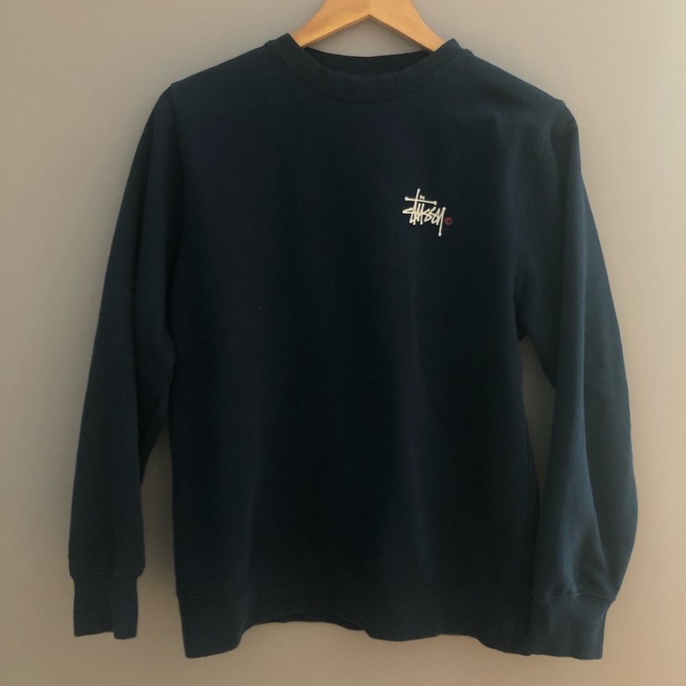 Navy Blue Stussy Crewneck
